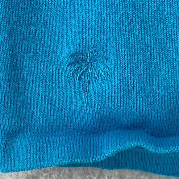 LILLY PULITZER Sweater L Vest Tank Round Neck Pullover Sleeveless Shell Blue - Picture 6 of 11